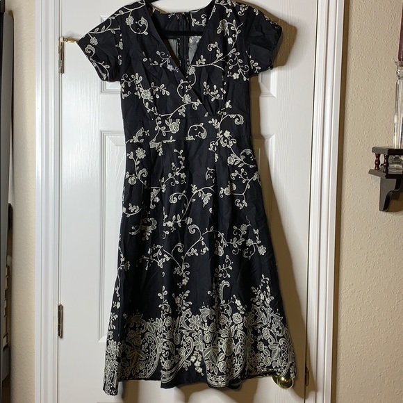 Matrushka Construction Flare Dress - Picture 1 of 8